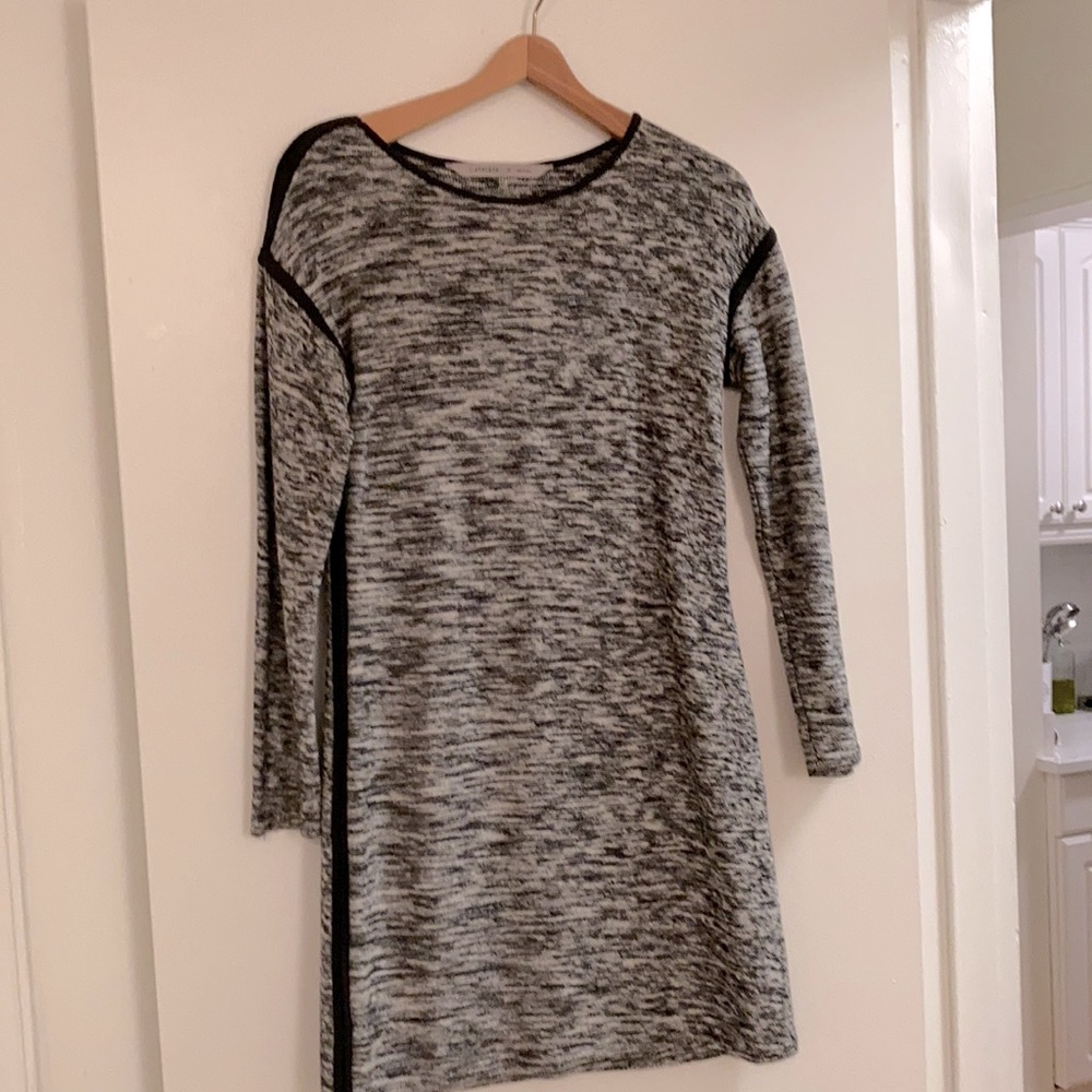 Grey sweater dress